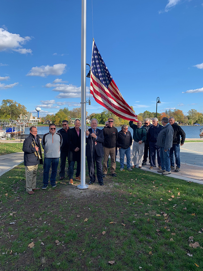 Flagpole Dedication at Miller Point
